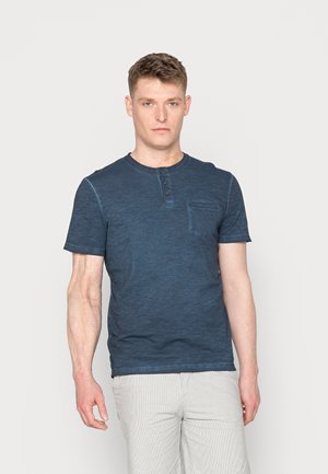 WASEHD HENLEY WITH POCKET - T-shirt basic - sky captain blue