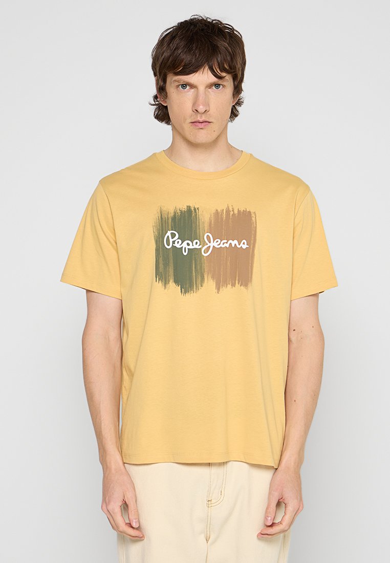 Pepe Jeans T-shirt print geel