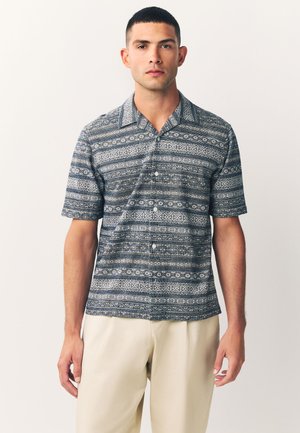 Next REGULAR FIT - NAVAJO STYLE PRINTED SHORT SLEEVE - Skjorter - blue