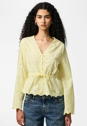 PCARMORINE EMBRODERI - Blouse - french vanilla