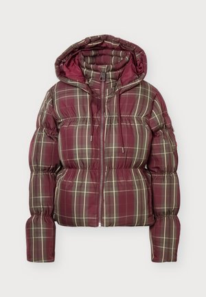 Hunter ORIGINAL, TARTAN PUFFER JACKET - Зимно яке - port royale/kambaba/warm sand