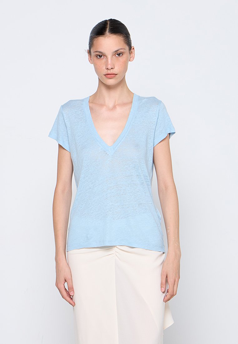 Iro T-shirt basic lichtblauw