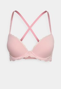 Não selecionado, pink shell