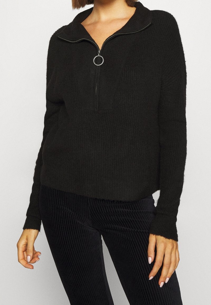 Noisy May Strickpullover - black
