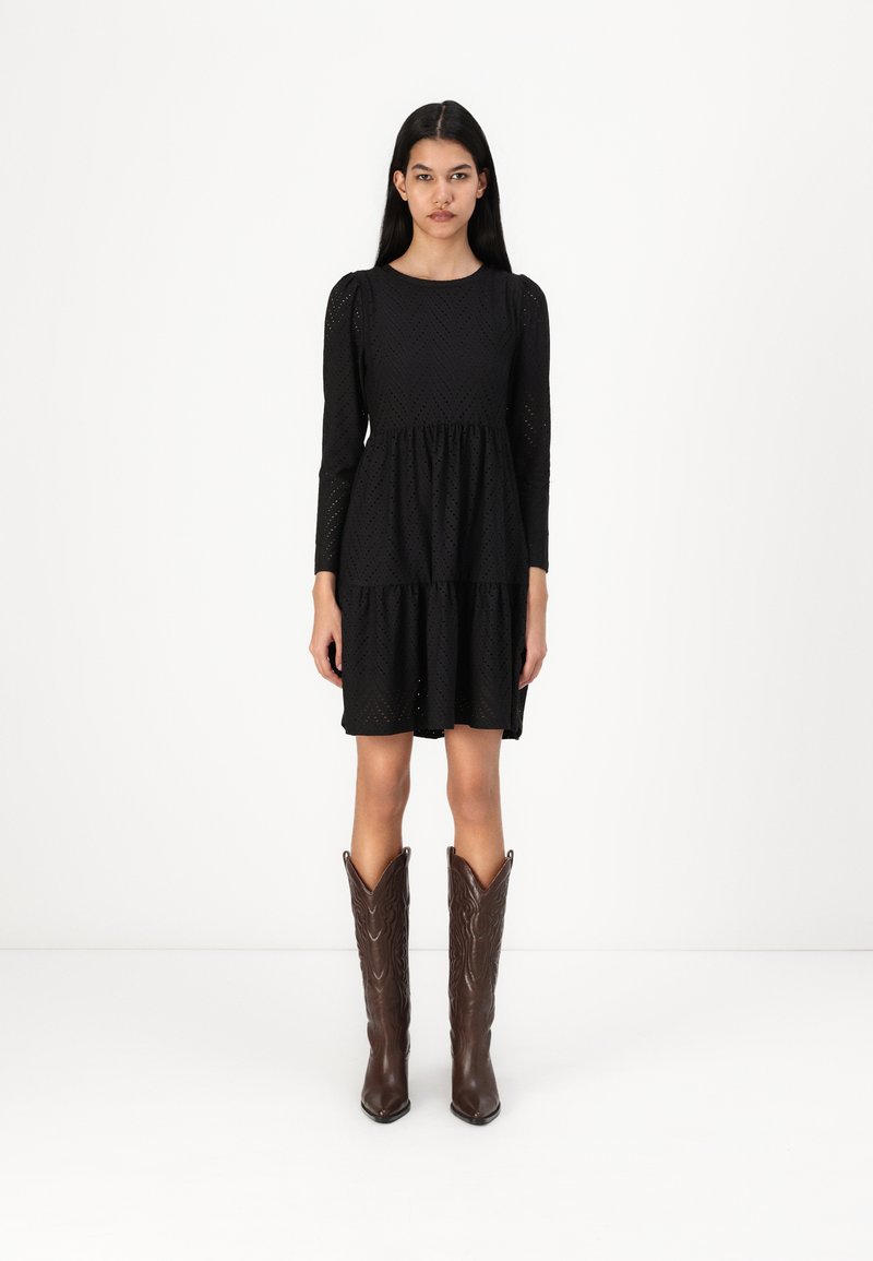 JDY JDYCARLA CATHINKA LS JRS ATK - Dnevna obleka - black