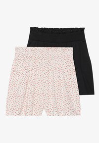 2 PACK - Shorts - black/light pink
