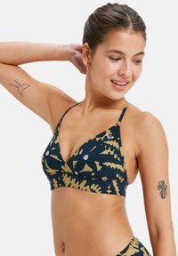 ACTIVE - Gornji dio bikinija - anthracite big flowers