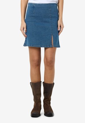 NMDEBBY SLIM SKIRT  - Krilo iz džinsa - medium blue