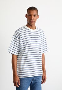 adidas Originals 80S LOOSE STRIPED - T-shirts med print - off white