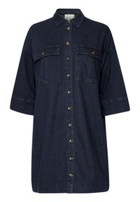 LARAMW - Denim dress - dark blue un wash