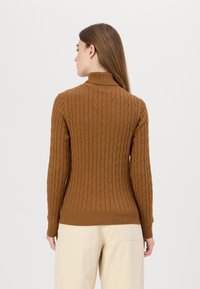 GANT TURTLENECK - Pullover - cacao