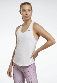 Reebok - ID TRAIN MESH BACK TANK SPORTS TOP - Top - white Miniatuurafbeelding 1