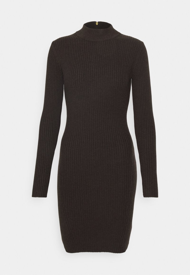MICHAEL Michael Kors Gebreide jurk donkerbruin MICHAEL Michael Kors Gebreide jurk donkerbruin