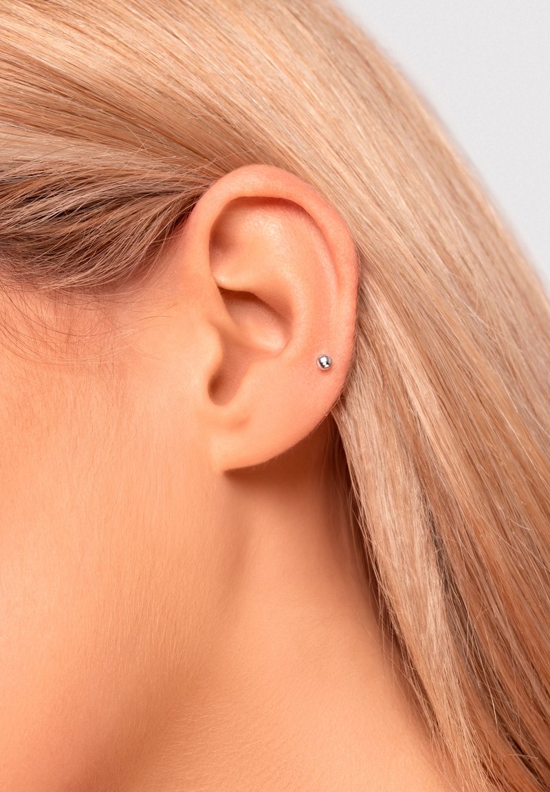 Singularu DOTS 3MM - Pendiente individual - plata color