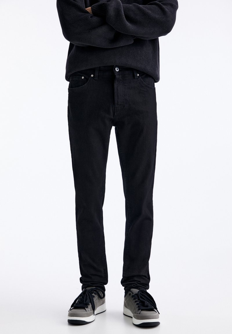PULL&BEAR CARROT Jean slim black/noir ZALANDO.BE