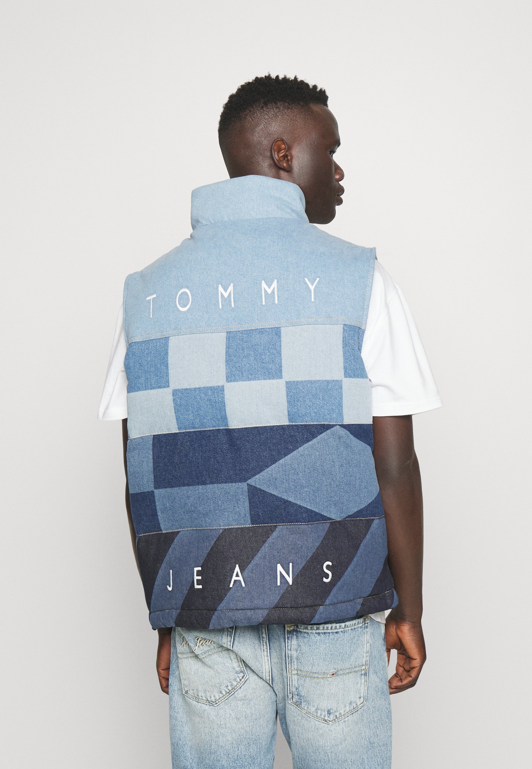 Tommy Jeans ARCHIVE PUFFER VEST - Waistcoat - denim medium/blue denim -  Zalando.co.uk