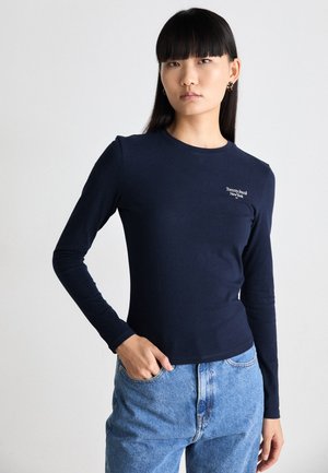 ESSENTIAL LOGO - Topper langermet - dark night navy