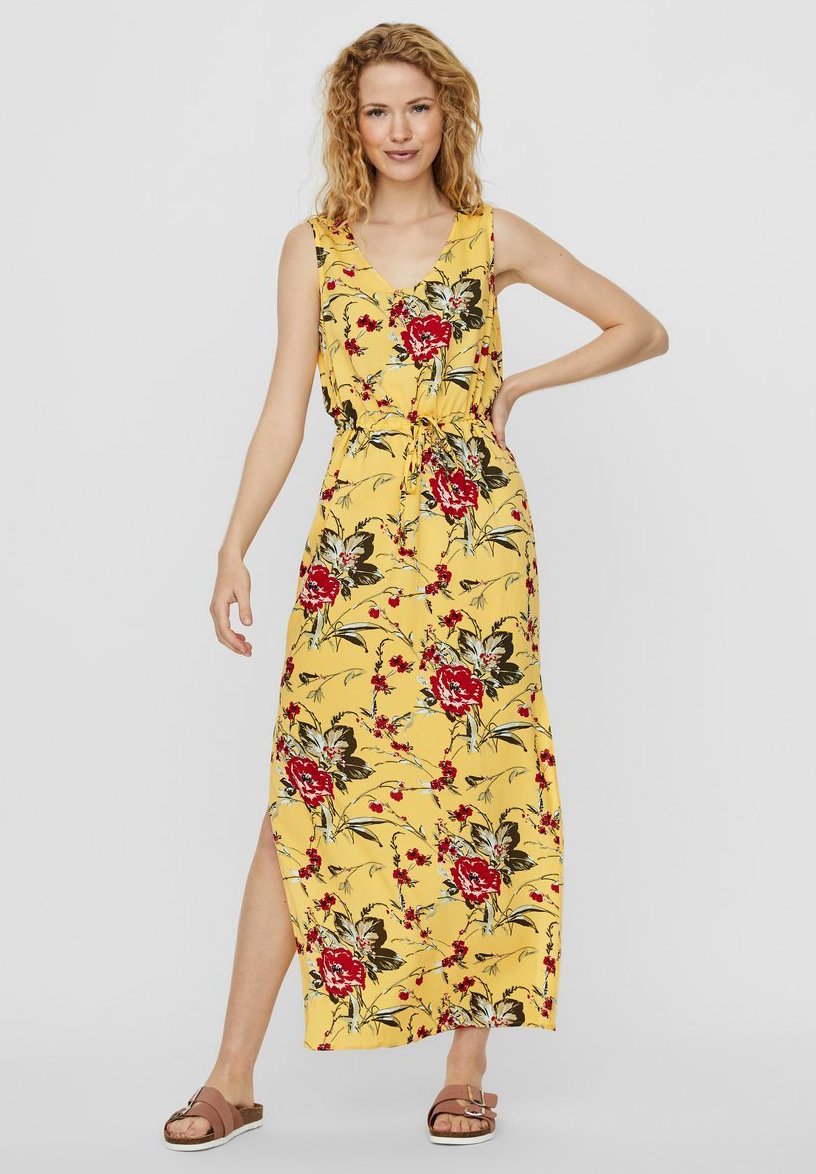 robe vero moda jaune