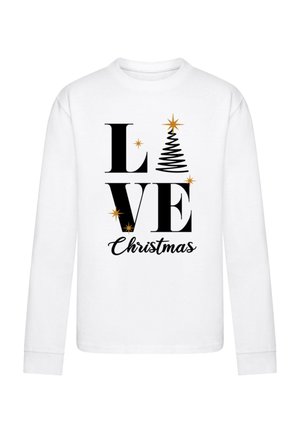 LOVE CHRISTMAS  - Long sleeved top - white