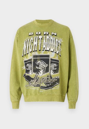 Night Addict, Felpa - oil green washed