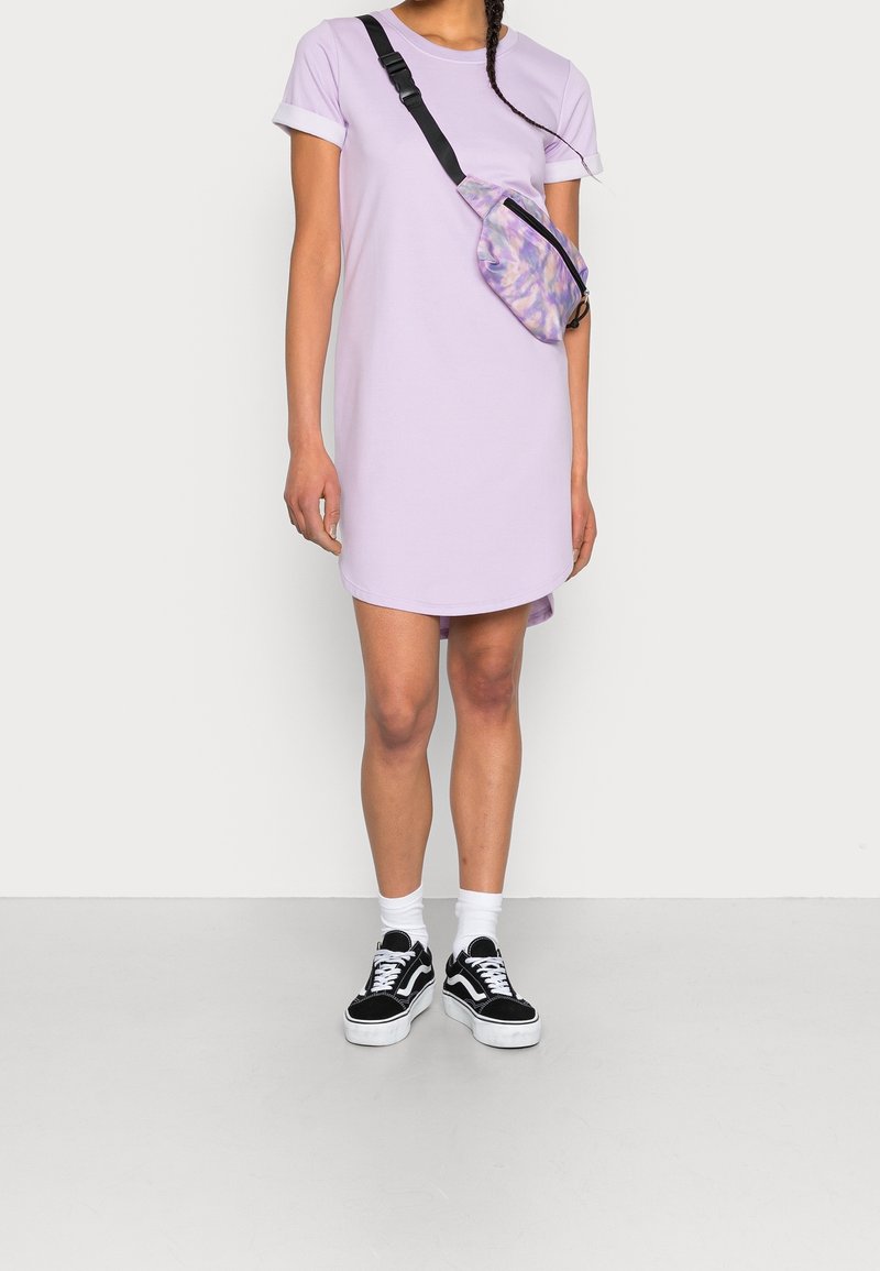 lilac jersey dress VENUS Cotton Poplin Tiered Dress | Lilac