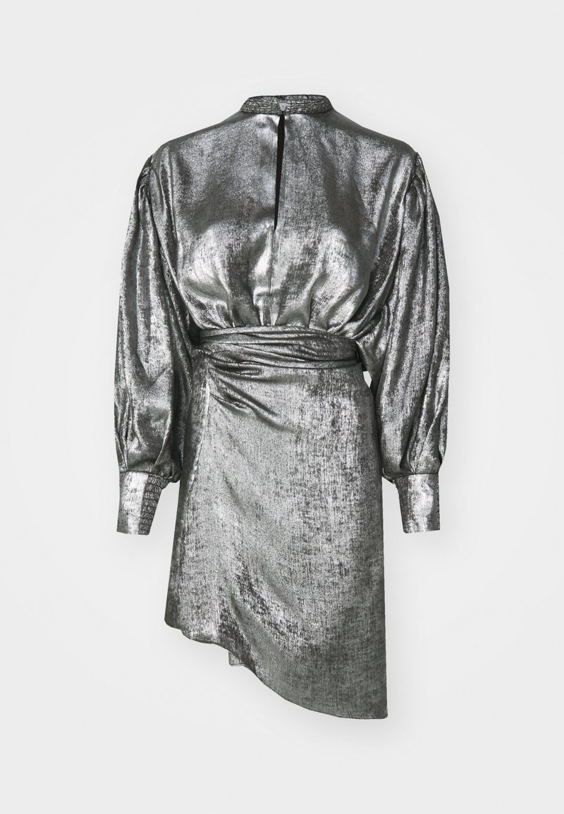 Iro Cocktailjurk zilverkleurig