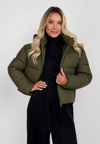 RESPECT SHORT PADDED WITH ZIP POCKETS - Winterjas - khaki