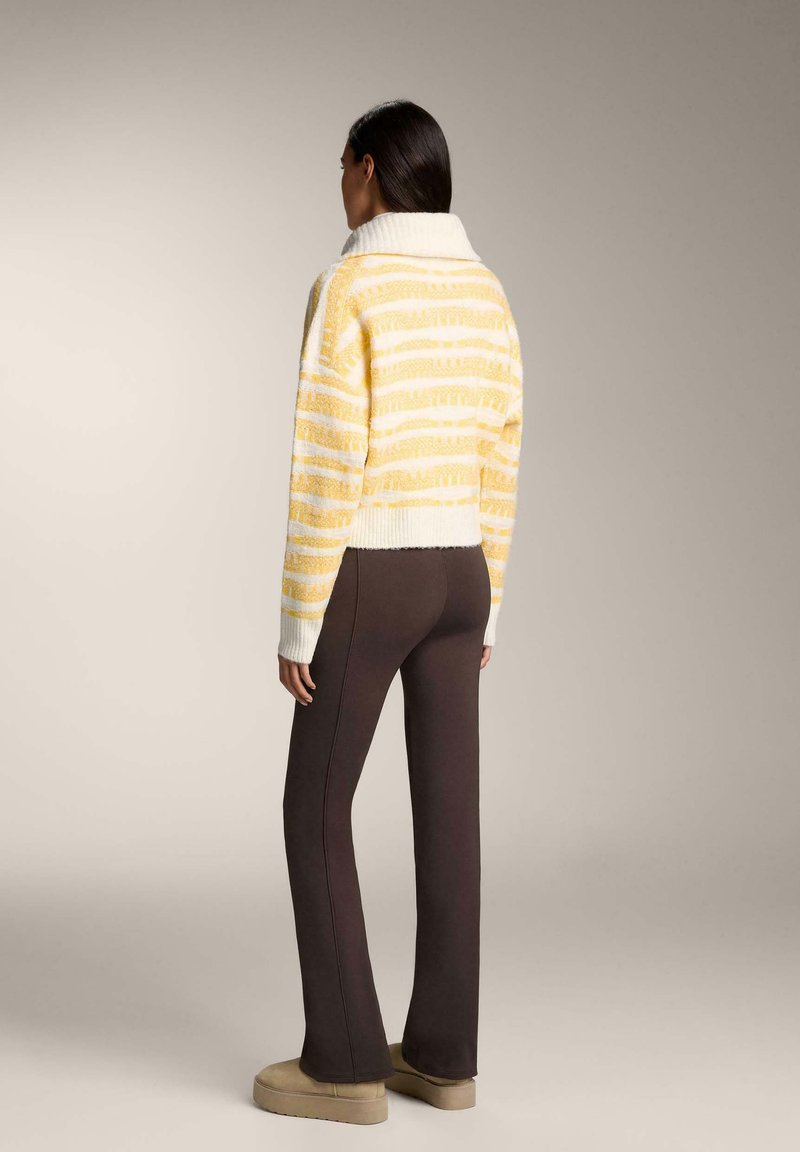 Sweat Oysho Femme Jaune - Taille M - Pullover Coton Manches Longues - Occasion Très Bon état