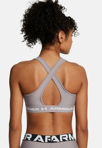 Under Armour CROSSBACK MID  - Medium support sports bra - tetra gray