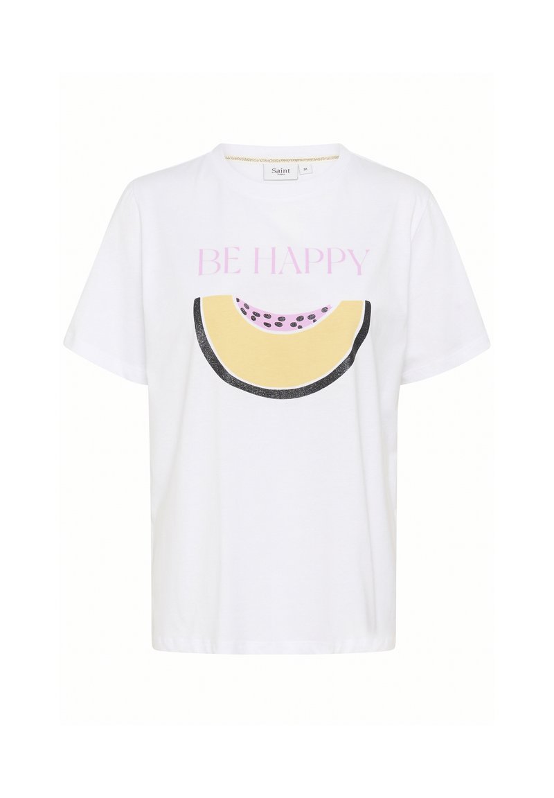 Saint Tropez T-shirt print geel