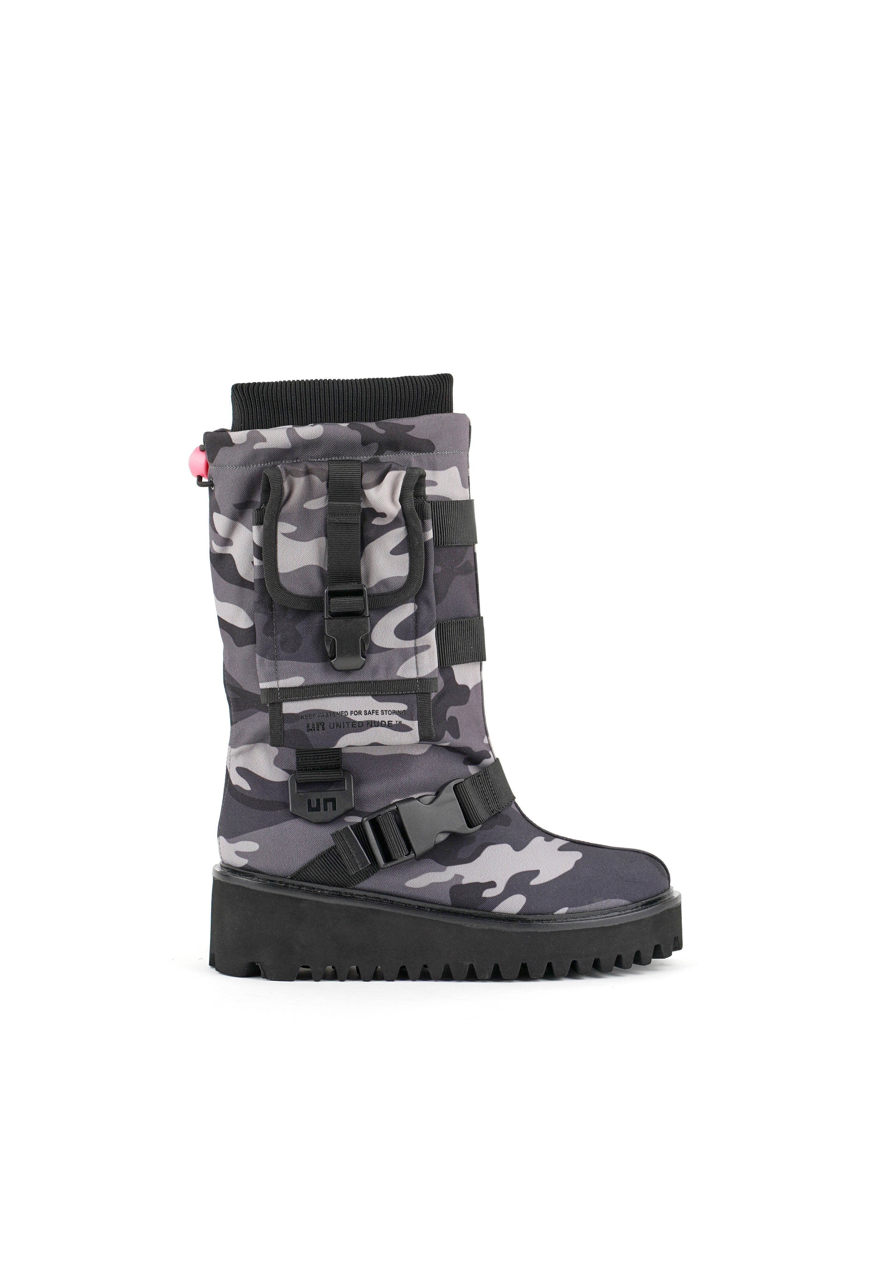 United Nude Botas camperas - grey camouflage/gris - Zalando.es