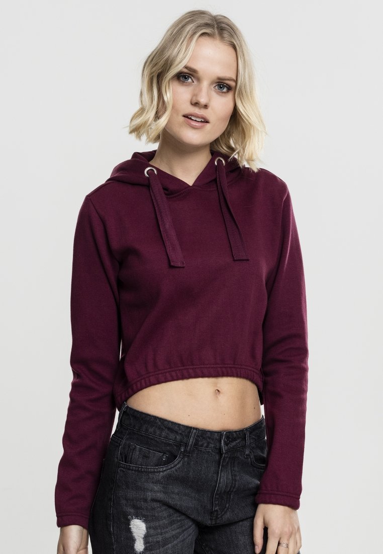 Damen Sweatshirts | Urban Classics Kapuzenpullover cherry/rot - BJ12867 Damen Sweatshirts | Urban Classics Kapuzenpullover cherry/rot - BJ12867