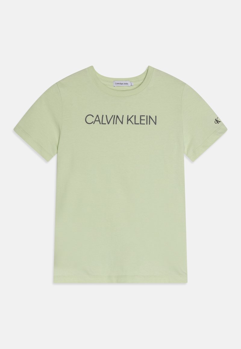 Calvin Klein Jeans INSTITUTIONAL UNISEX - Triko s potiskem - seafoam green
