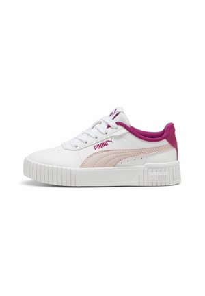 Puma SNEAKER CARINA - Sportbačiai - white mauve mist magenta gleam