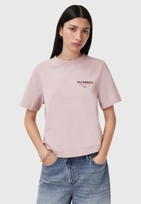 AllSaints HEART LISA TEE - Printtipaita - pink