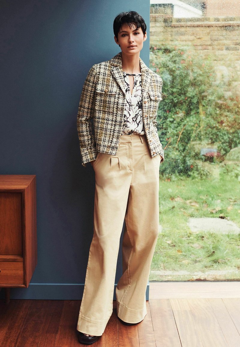 Next TWEED JACKET Leichte Jacke yellow/gelb Zalando.de