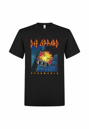 DEF LEPPARD PYROMANIA - Printtipaita - black
