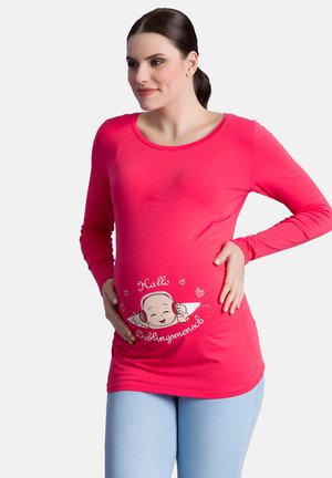 HALLO LIEBLINGSMENSCH - Langarmshirt - koralle