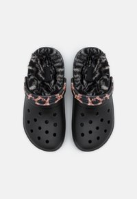 Crocs CLASSIC LINED ANIMAL REMIX  - Ciabattine - black/multicoloured