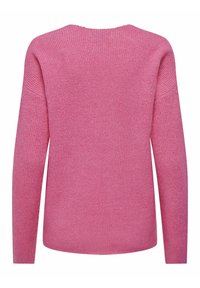 ONLY ONLCAMILLA V NECK - Stickad tröja - azalea pink