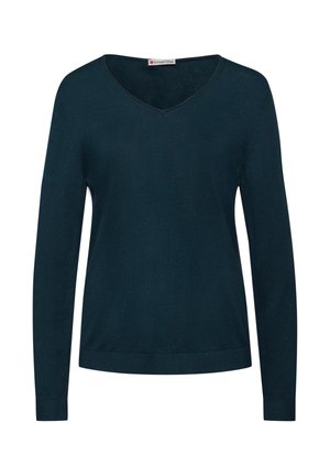V-NECK PULLOVER - Pullover - türkis