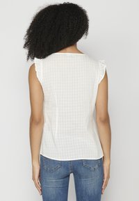 Koroshi SHORT SLEEVE PLEAS  - Palaidinė - blanco   white
