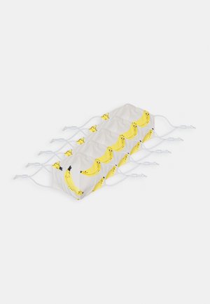 PEEP FACEMASK BANANA 5 PACK UNISEX - Stoffen mondkapje - white