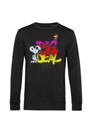 Henry Tiger, SNOOPY GRAFITI JOE COOL BIG DEAL GRAFFITI GRAPHIC - Sweatshirt - jet black