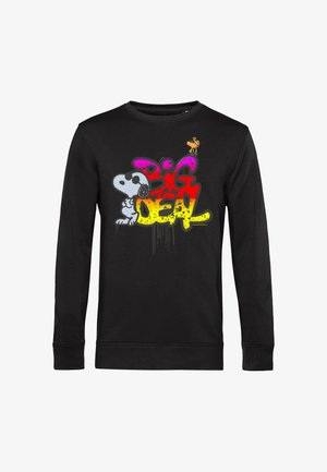 Henry Tiger, SNOOPY GRAFITI JOE COOL BIG DEAL GRAFFITI GRAPHIC - Sweatshirt - jet black