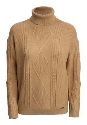 INFLUENCER, Strickpullover - camel