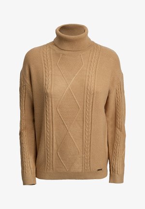 INFLUENCER, Strickpullover - camel