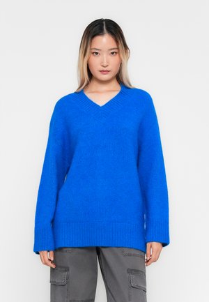 JDYREBECCA LIFE V NECK PULLOVER - Neule - skydiver