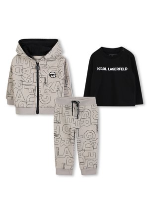SET - Sweatjacke - sand