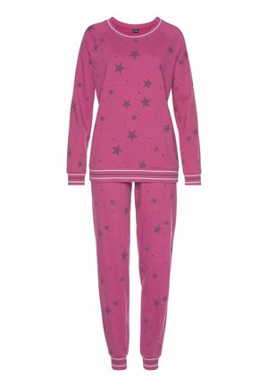 SET - Pyjama set - bordeaux Mgemustert